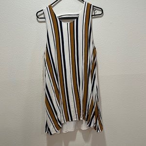 Sleeveless Mini striped dress